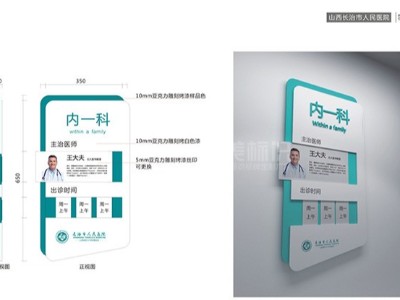山西長治人民醫(yī)院標(biāo)識(shí)系統(tǒng)分類清單明細(xì)表（二）