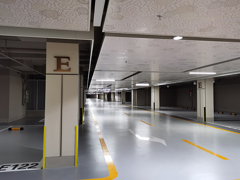 地下車(chē)庫區域指示牌