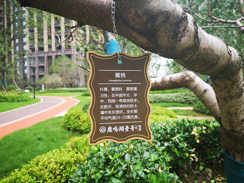鹿鳴湖壹號.樹(shù)銘牌