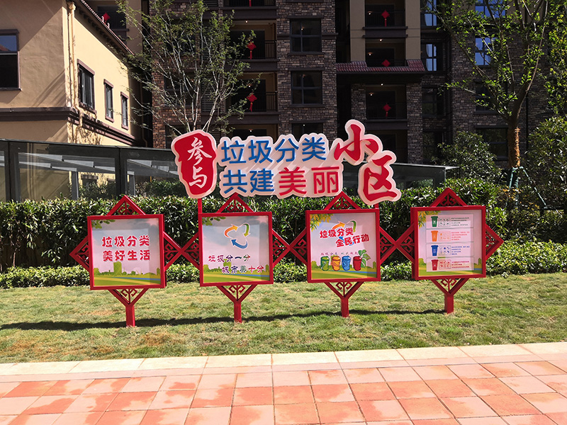 住宅小區戶(hù)外黨建宣傳標識牌